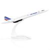 NUOTIE Concorde Air France Airplane Diecast Aircraft Model Metal Aircraft Model Display Model Collection or Gift 1/400 Model, Pre-Assembled Kit,