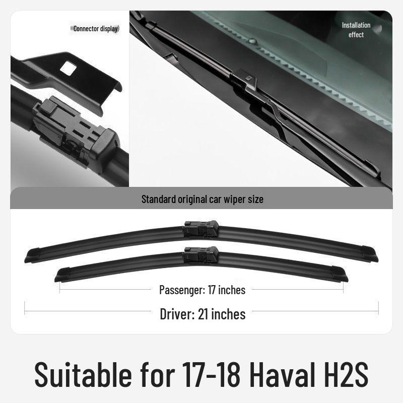 Great Wall Haval H2 Frameless Silent Front and Rear Wiper Blades