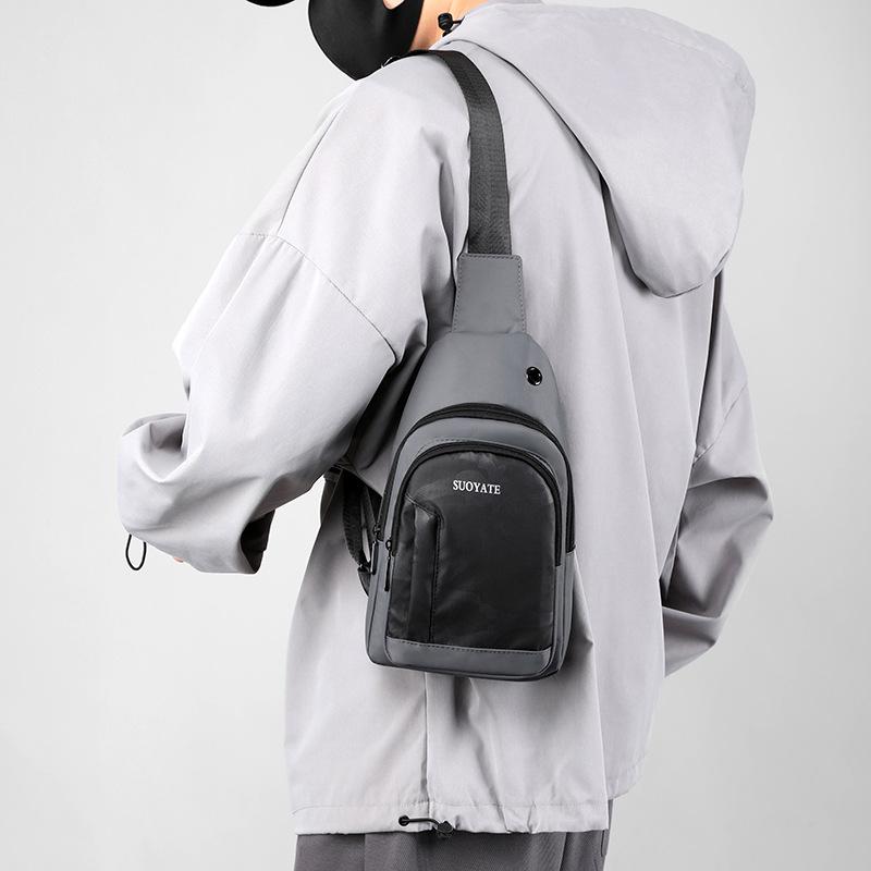 Unisex Chest Bag Simple Storage Bag Lightweight Travel Small Backpack Crossbody Bag Fashion Casual Single Should Bags