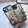 Масляная живопись цветов Силиконовый чехол для телефона для iPhone 17 Air 17 16 15 14 13 12 11 Plus Pro Max Ударопрочный Мягкий чехол