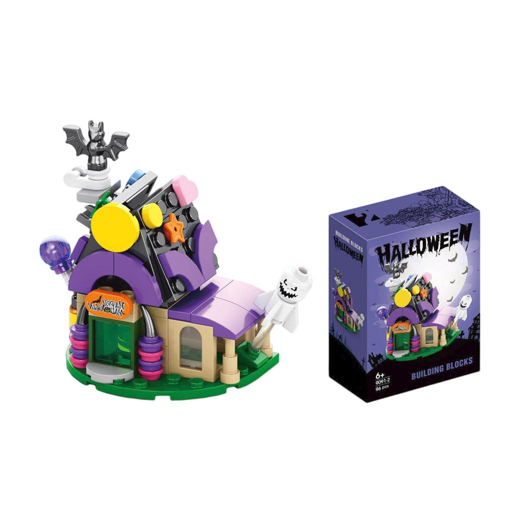 Halloween Series BuildingBlocks, Pumpkin House Toys, Ornaments, Children'S Toys
