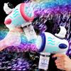Fully Automatic Children Bubble Machine Watertight Handheld Bubble Gun Space Astronaut Blowing Bubble Machine Toy