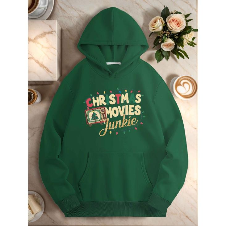 Women's Christmas Movie Fan Hoodie Set - Comfortable & Fashionable Casual Style