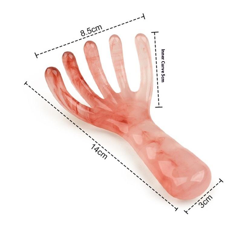 Resin Scalp Massage Comb Finger Like Head Massager Five Claw Head Therapy Comb Meridian Dredging Scraping Comb Care Relaxation
