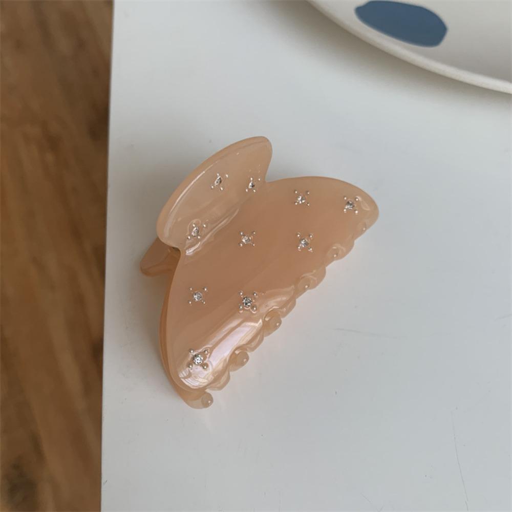 Semicircle Hair Accessory Rhinestone Girls Hair Claw Hair Clip Korean Style Shark Clip Headwear