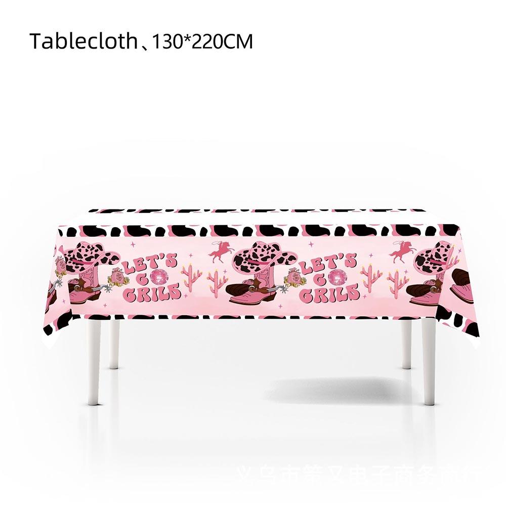 Набор посуды для ковбойской вечеринки из 51 предмета включает тарелки, салфетки, стаканы, скатерть