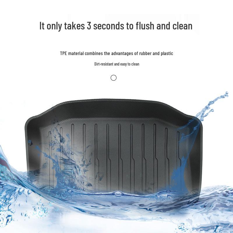 Tesla Model 3 Trunk & Frunk All-Weather Mat Set - Non-Slip, Wear-Resistant, Eco-Friendly.