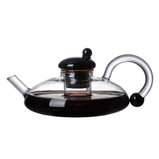 Стеклянный чайник со съемным заварником для чая Фильтрация Термостойкий стеклянный чайник
