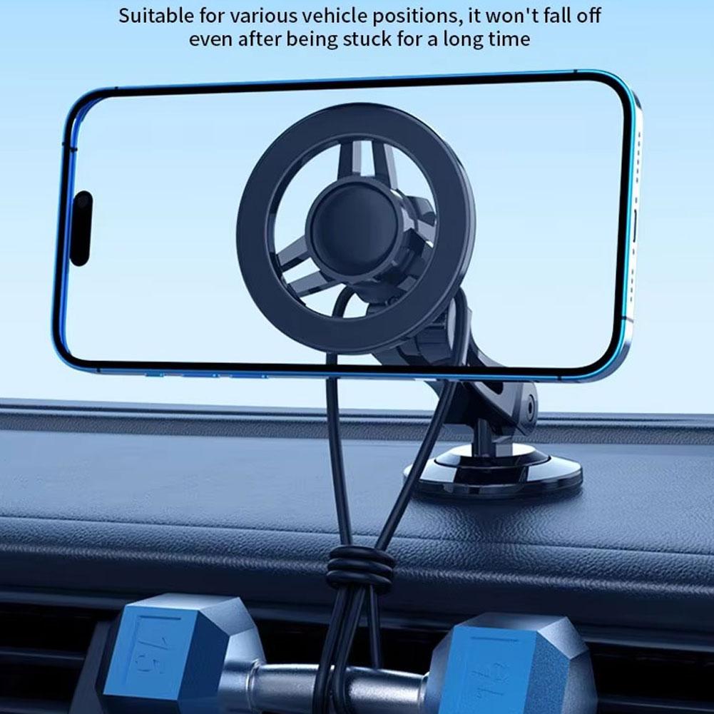 Вращающийся на 360 градусов металлический магнитный автомобильный держатель для телефона, складная подставка для телефона, магнитное крепление на вентиляционное отверстие, поддержка всех телефонов