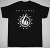 Новый логотип группы In Flames Подарок для мужчины женщины Черный Все размеры Футболка AH1348 Унисекс Футболка