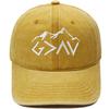 Mountain peak GOD symbol embroidered baseball cap retro dad hat men's and women's leisure outdoor hiking visor