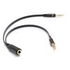 Professional Universal Earphone Microphone Splitter Audio Cable Headphone Earphone Adapter Cord