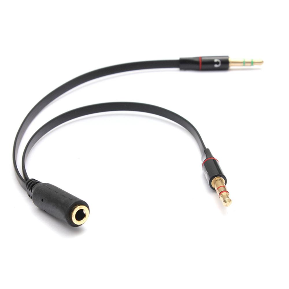 Professional Universal Earphone Microphone Splitter Audio Cable Headphone Earphone Adapter Cord