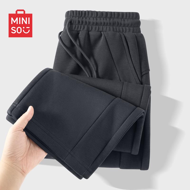MINISO Men's Autumn Heavyweight Straight-Leg Casual Pants