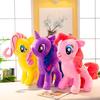 New My Little Pony Plush Toys Twilight Sparkle Pinkie Pie Rarity Fluttershy Applejack Rainbow Dash Stuffed Doll Kid Xmas Gift