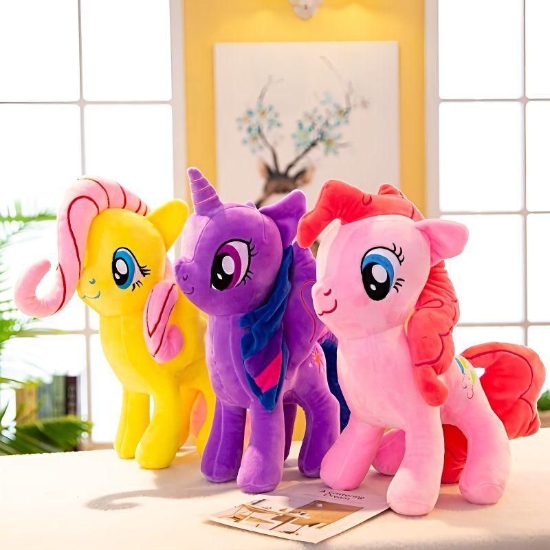 New My Little Pony Plush Toys Twilight Sparkle Pinkie Pie Rarity Fluttershy Applejack Rainbow Dash Stuffed Doll Kid Xmas Gift