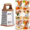 Vegetable Peeler with Handle Uniform Cutting Multifunctional 6-side Tower-shaped Potato Cheese Grater Vegetable Slicer Home Supply