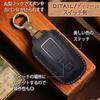 MKMC Leather Key Toyota Key for and Harrier 3 Case, Cover, Yaris, Corolla, Aqua, Prius, Crown, (Black, Buttons)