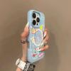 Magnetic Jelly Two-in-one Mobile Phone Case for Apple Light Luxury Advanced Cooling for Iphone16 Anti-fall Cartoon Simple