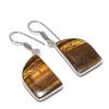 Tiger Eye Gemstone 925 Sterling Silver Jewelry Earring 1.69"
