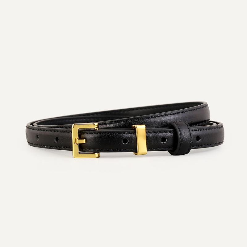 Women S Genuine Leather Belt Retro Simple Versatile Waist Strap For Jeans Suit