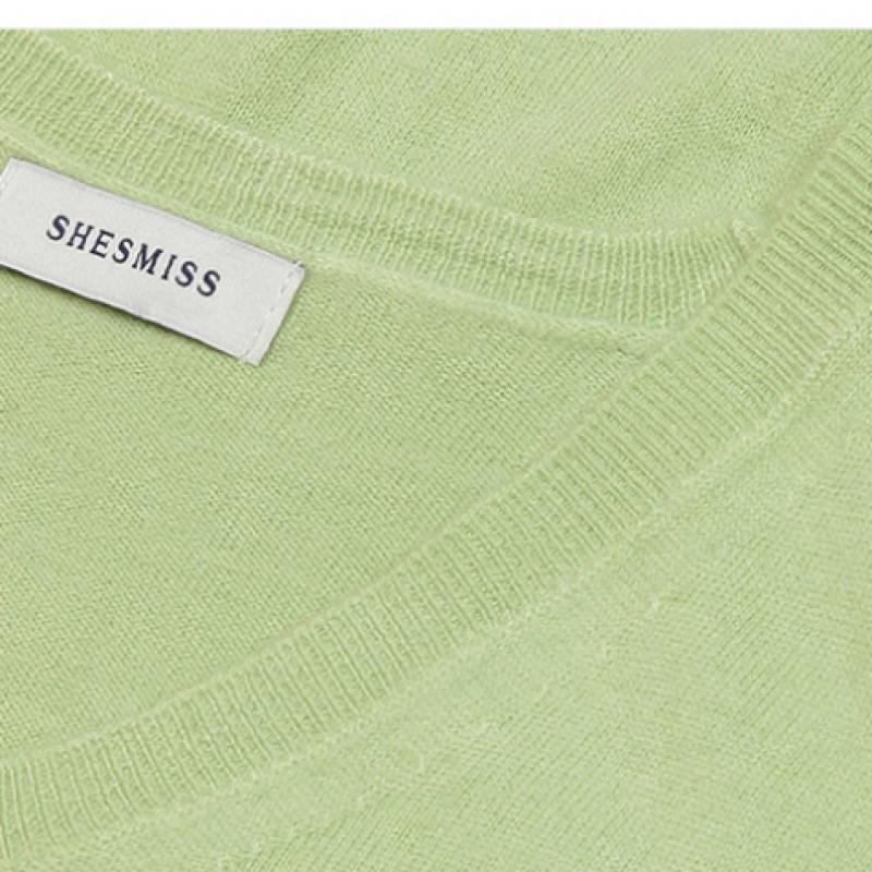 She S miSS Твердый V-образный вырез Трикотаж