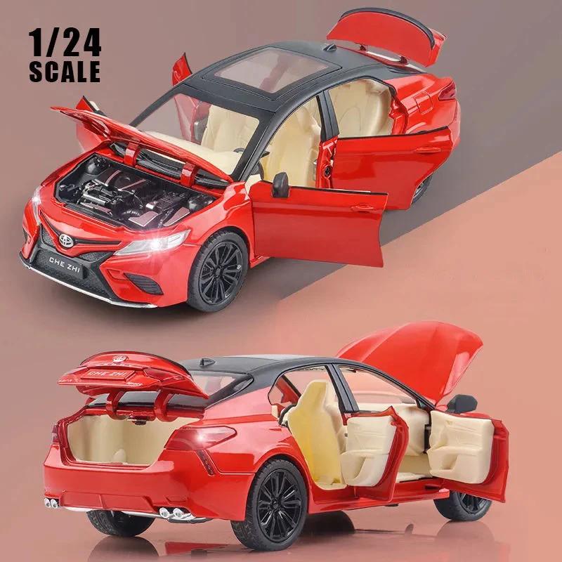 1/24 Scale Toyota Camry Alloy Car Model Light Sound Effect Diecast Car Toys for Boys Birthday Gift Kids Toys Car Collection