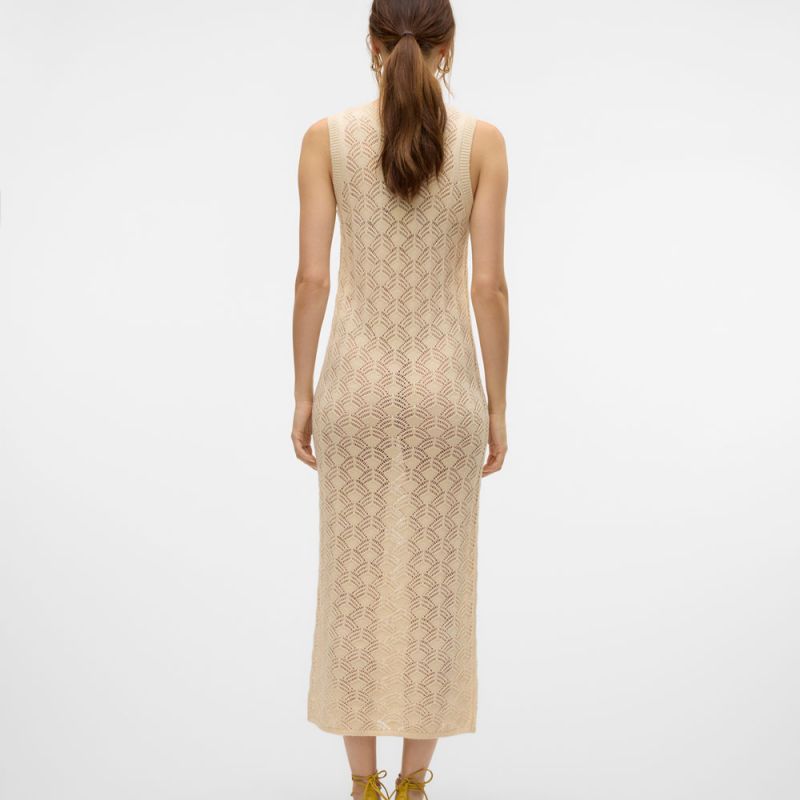 Длинное платье без рукавов с вышивкой Verena для женщин VERO MODA