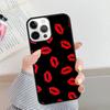 Сексуальная Девушка Леди Красные Губы Чехол для Телефона Для iPhone 17 Air 16 15 14 plus 12 13 Pro max Мягкий Бампер Защитный Чехол coque