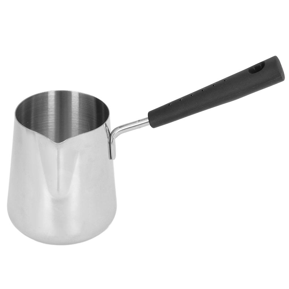 Stainless Steel Butter Warmer Mini Size Melting Pot Barista Tools Coffee Warmer Lattes Preparation