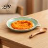 Mess-free Garlic Grater 5Pcs/Set Ceramic Plate with Pour Spout Ginger Cheese Manual Grinder Handheld Crusher Raised Teeth Kitchen Onion Lemon