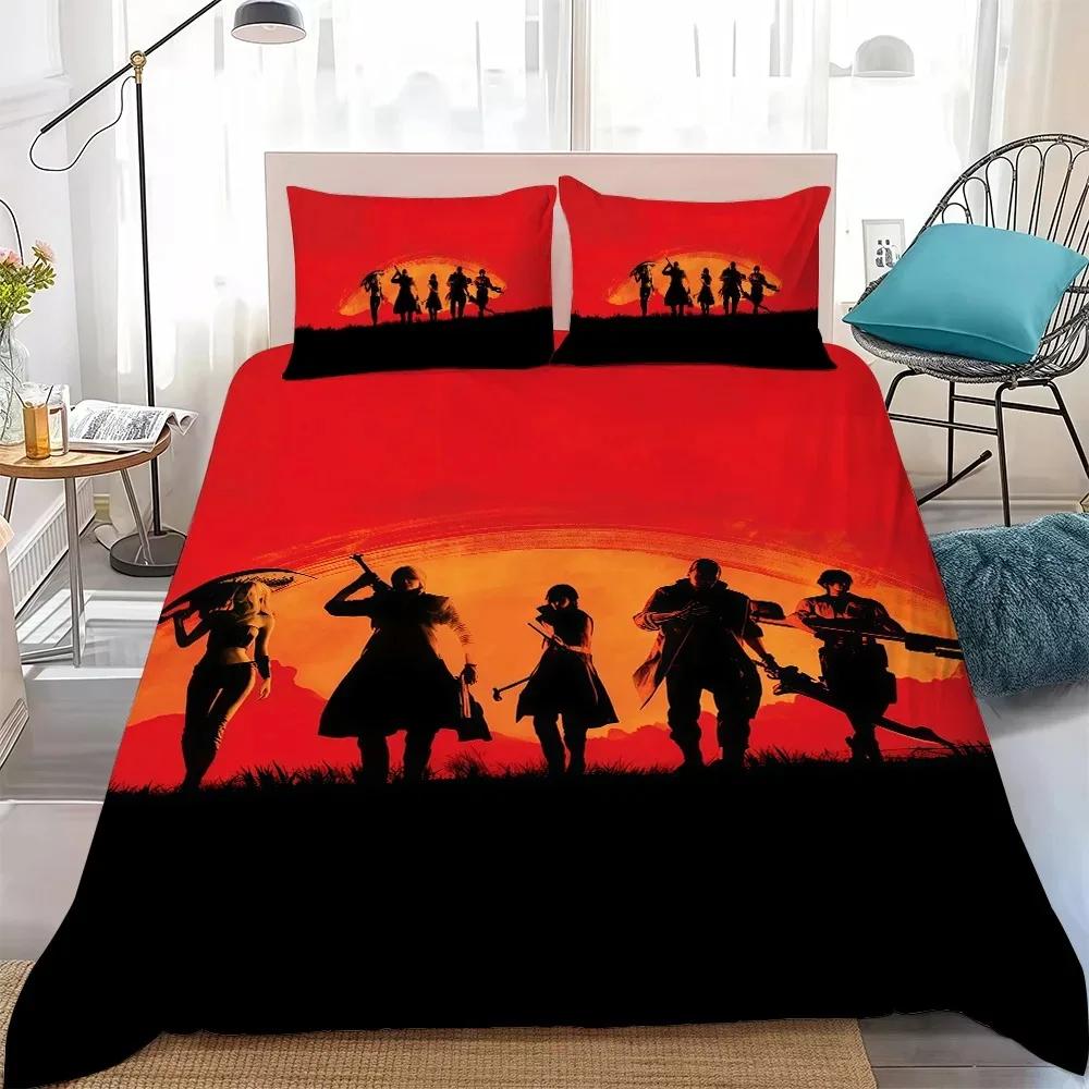 Duvet Cover Pillowcase D-Devil May Cry 5Bedding Set Kids Boy Girl Bedroom Decoration 2/3piece set Single/Double/Queen Large Size