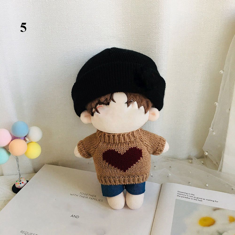 for Idol Dolls Knitted Sweater Clothes Doll Pants Suit Dolls Cartoon Sweater 20cm Doll Clothes