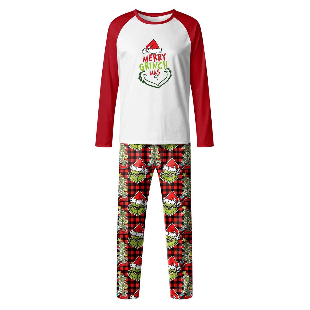 Christmas Day Prints Family Matching Long Sleeve Tops+Pants Set Family Matching Sets
