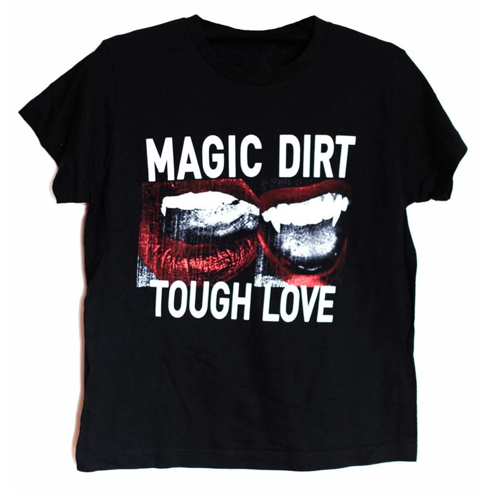 Футболка Magic Dirt band tough love черная Унисекс Все размеры от S до 5XL