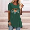 Женская летняя зеленая полая футболка с буквенным принтом размера плюс, удобная футболка с короткими рукавами и круглым воротником, повседневные мешковатые футболки средней длины