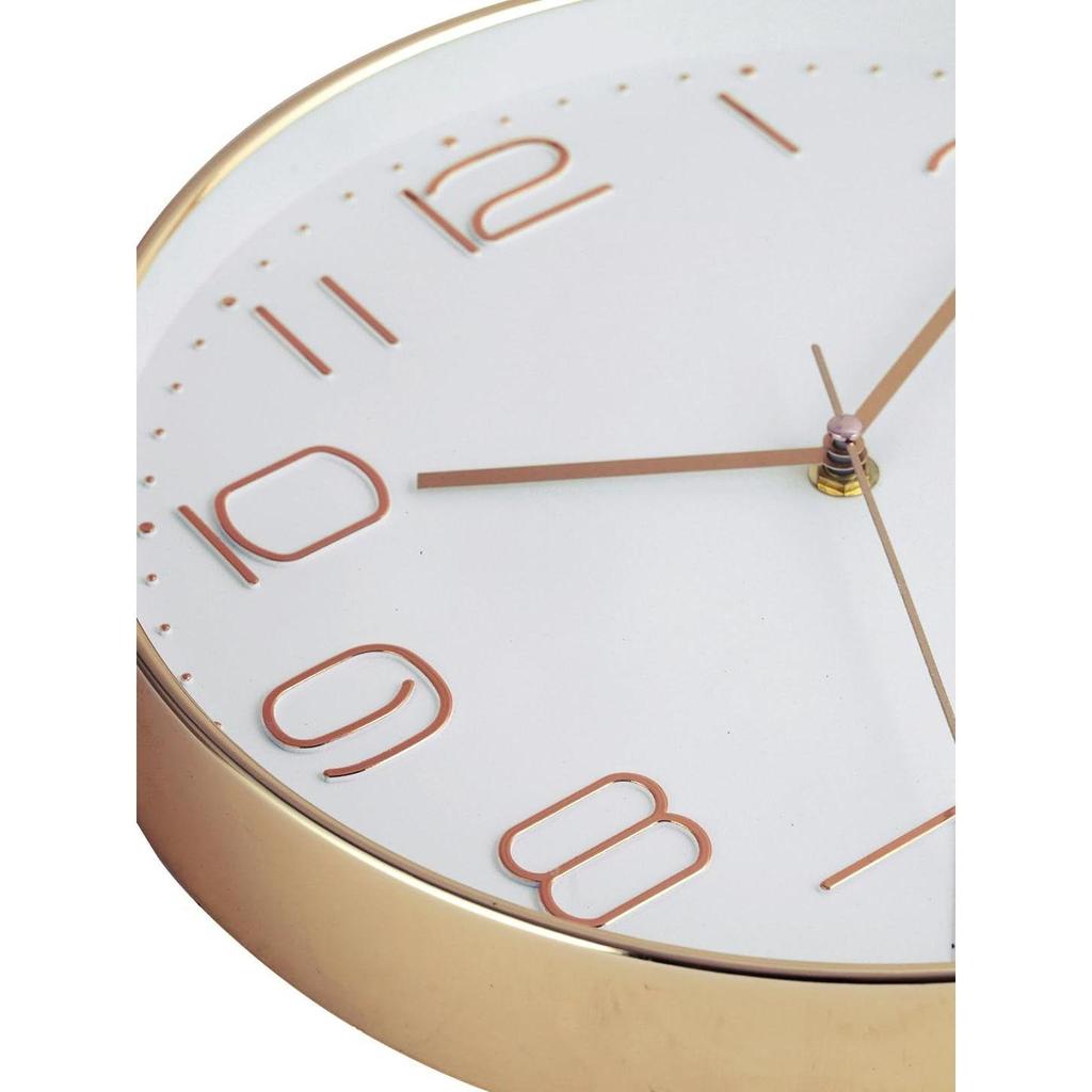 Современные настенные часы с роскошной отделкой и бесшумным кварцевым механизмом плавного хода – 1 шт.|12 дюймов|Декоративные часы для дома, офиса,