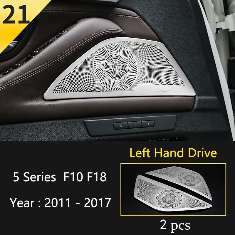 Car Styling Console Multimedia AC CD Panel Decoration Frame Cover Trim Strip Sticker For BMW 5 Series F10 Interior Accessories NM5
