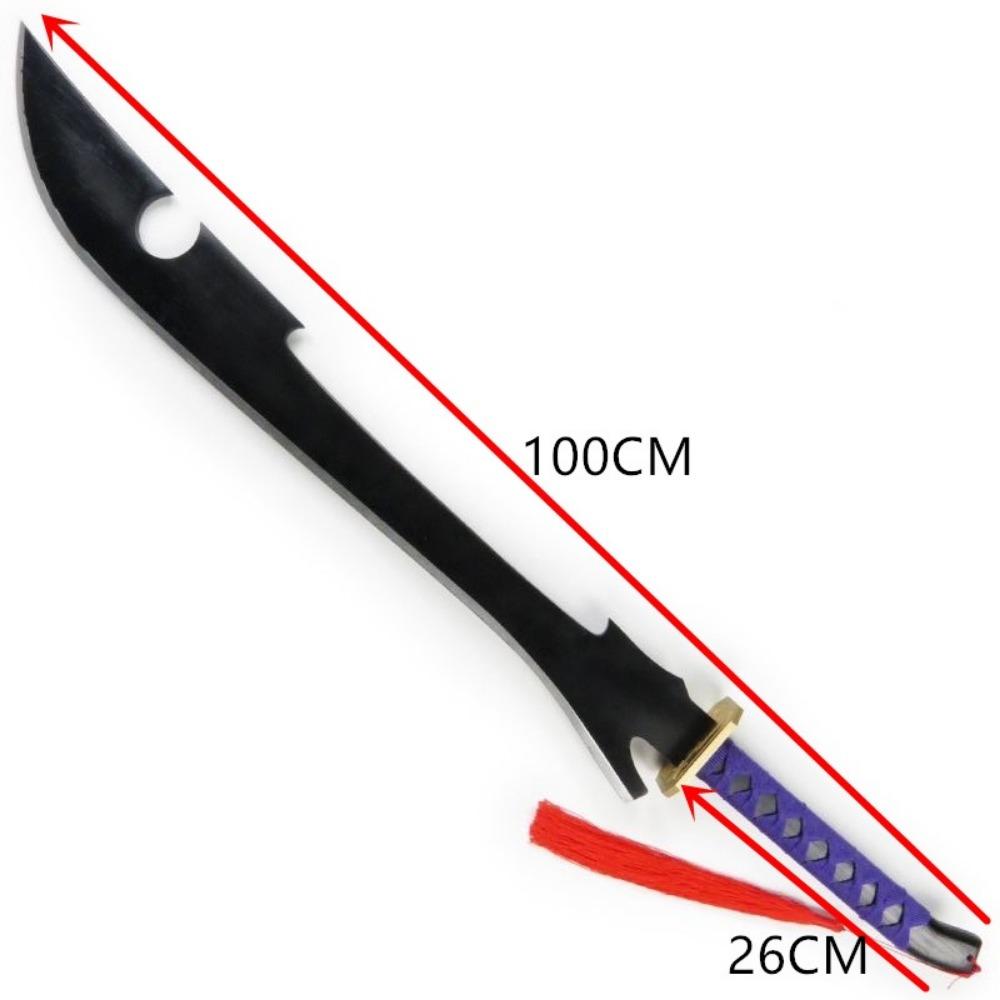 100cm Anime Bleach Katana Kyoraku Shunsui Sword Cosplay Prop Large Ninja Knife Real Size Japanese Katana Samurai Sabre Kid Toy