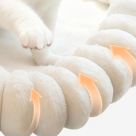 Лежанка для кошек на окно Сверхпрочный гамак для кошек на присосках Подоконник Складная кровать-лежак для кошек со стираемой плюшевой подушкой для крупных кошек