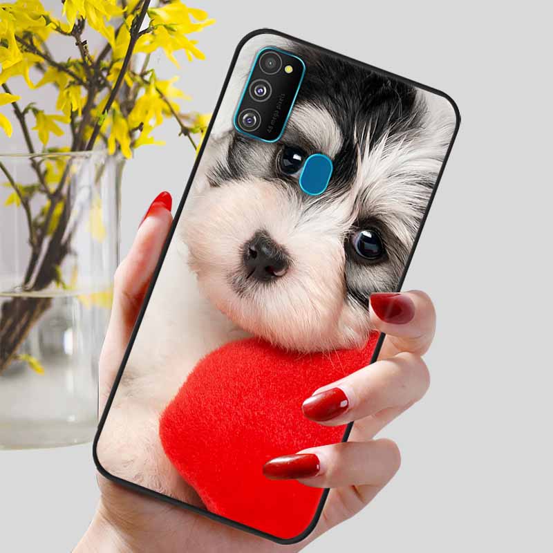 Чехол для Samsung Galaxy M21 Мягкий ТПУ Силиконовая Задняя Крышка для Galaxy A21S M30S M31 M 21 M21S M31S Чехлы для Телефонов Черные Оболочки Coques