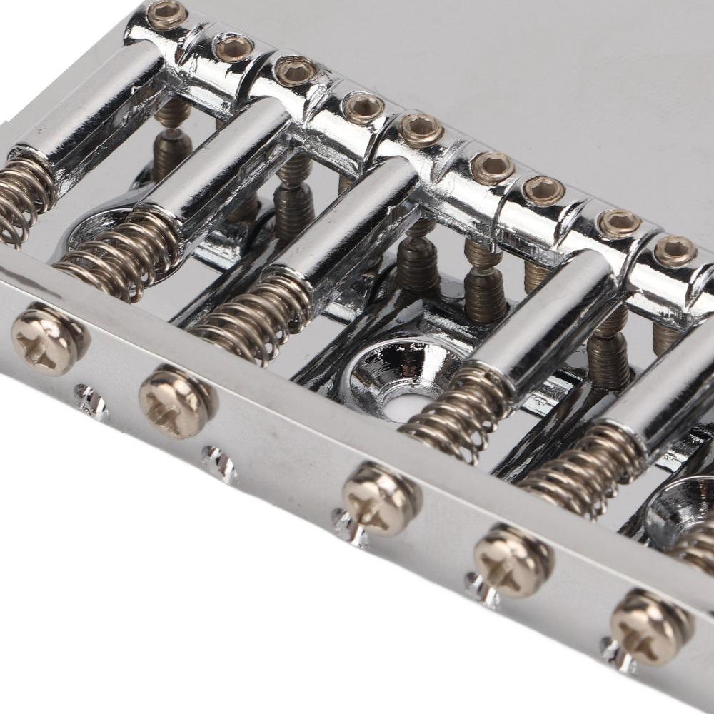 6 Saddle Guitar Bridge Replacement Metal Saddle Bridge Electric Guitar Bridge For Electric Guitar