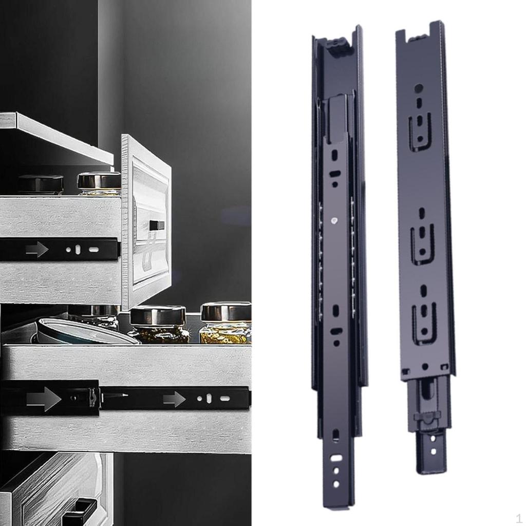 Шариковые направляющие для ящиков шкафов шириной 45 мм, запасные части