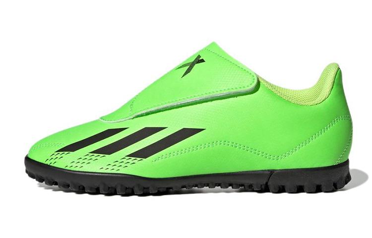 adidas X SPEEDPORTAL.4 Устойчивые к истиранию Низкие детские футбольные бутсы Неоново-зеленые Подростковые GY9684