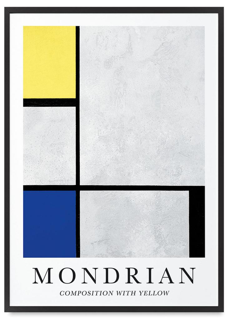 Poster Mondrian Composition