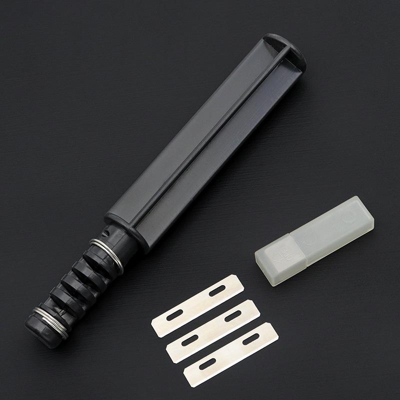 Вращающийся кожаный веревочный резак DIY Ручной инструмент для резки кожи Поставляется с 3 лезвиями