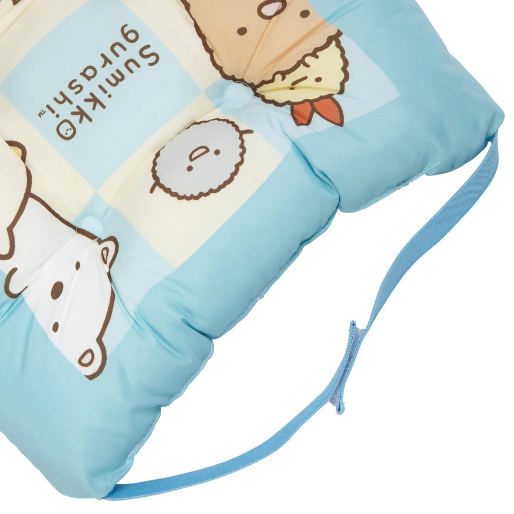 MORIPiLO Morishita Sumikko Gurashi Zabuton Подушка для стула 30x30 см для детей, школы, детского сада, девочек, товары с персонажами, синяя 4620354
