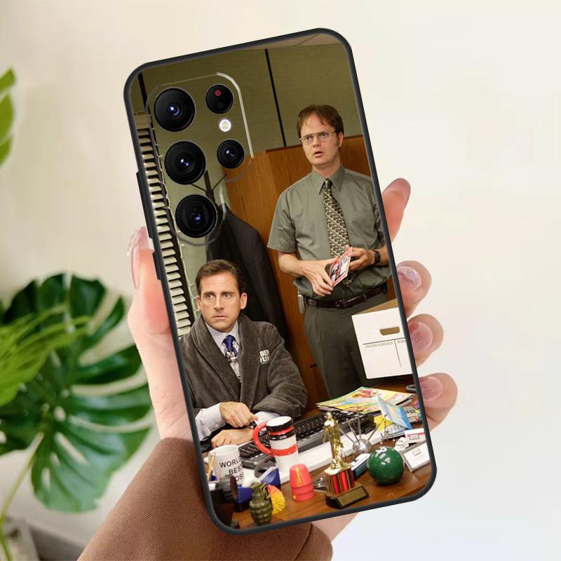 TV The Office Michael Scott Soft Case For Samsung Galaxy S24 Ultra S21 S22 S23 S25 Plus S20 FE S9 S10 S23 FE Phone Cover