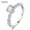 Классическое кольцо Lindon из медного сплава с цирконием, женские ювелирные изделия, свадебный подарок для вечеринки