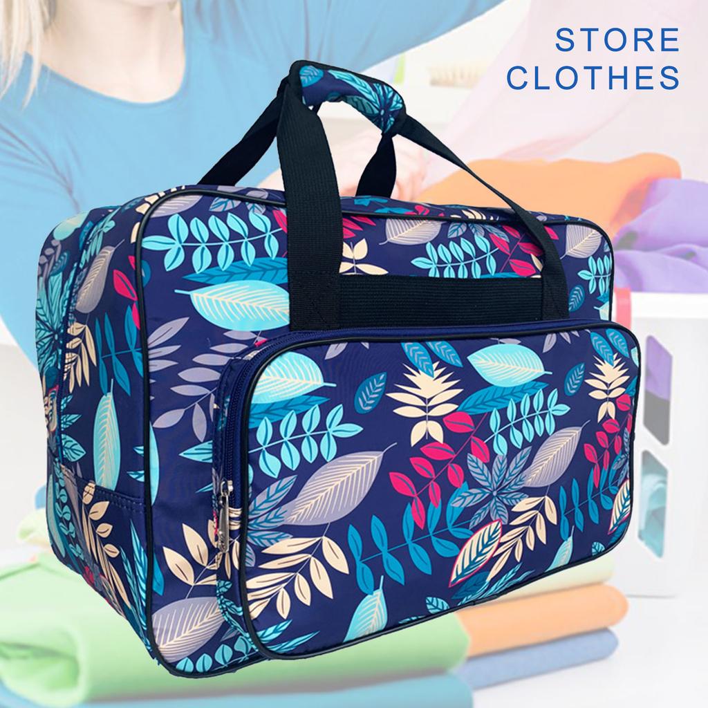 Портативная сумка для хранения швейной машины. Прочные нейлоновые дорожные сумки с карманами для аксессуаров ярких цветов.